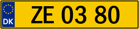 Trailer License Plate